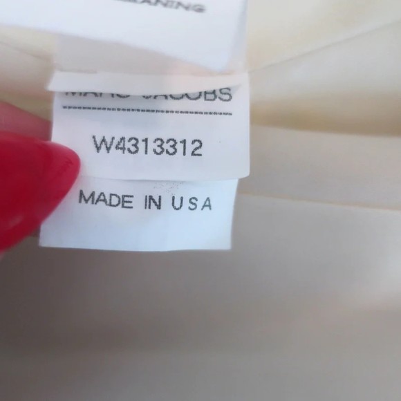 Marc Jacobs Tweed Coat Light Yellow Virgin Wool Size 2 - Picture 8 of 8